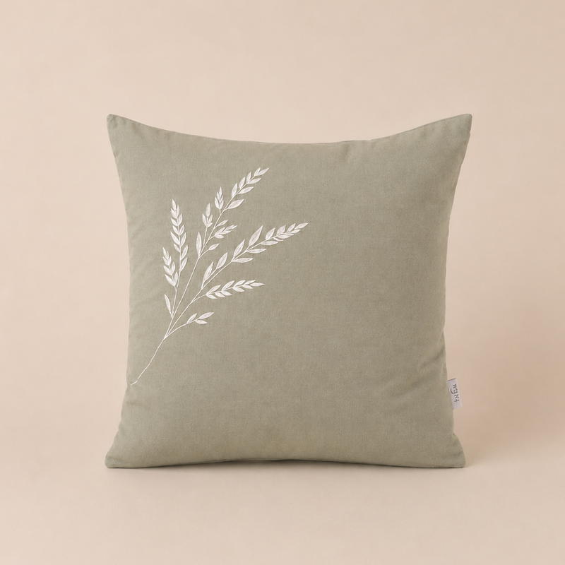 Drift Stem Embroidered Cushion 45cm