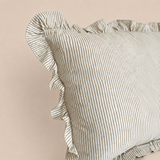 Meadow Stripe Ruffle Boudoir Cushion 30x50cm