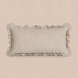 Meadow Stripe Ruffle Boudoir Cushion 30x50cm