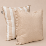 Sunwashed Stripe Linen Cushion 50cm
