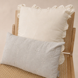 Quiet Sprig Boudoir Cushion - Linen