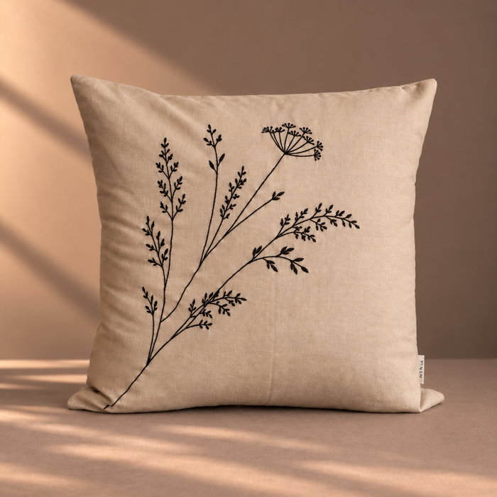 Gathered Botanical 45cm - Putty