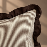 Hazelnut Stripe Ruffle Boudoir 30x50cm