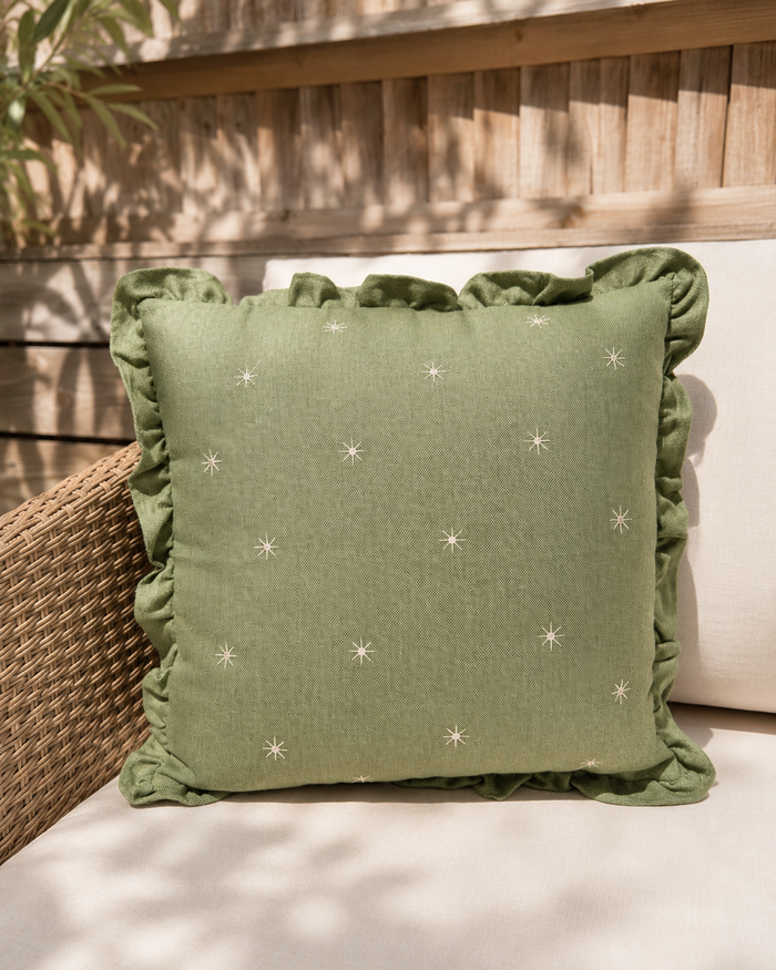 Mini Sun Outdoor Cushion 45cm in Olive