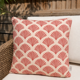 Terracotta Fan Outdoor Cushion 50cm