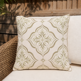 Olive Tile Outdoor Cushion 50cm