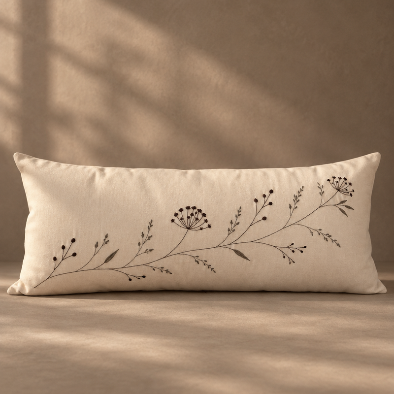 Quiet Botanical Bolster - 35x90cm