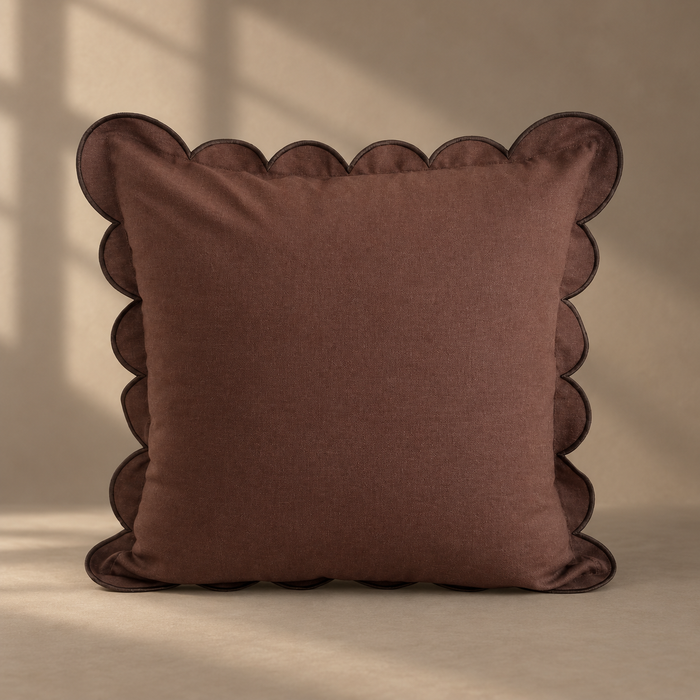 Scalloped Edge 45cm - Cocoa