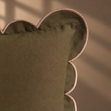 Scalloped Edge 45cm - Olive Moss