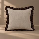 Hazelnut Stripe Ruffle - 45x45cm