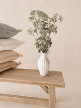 Milkstone Ripple Vase