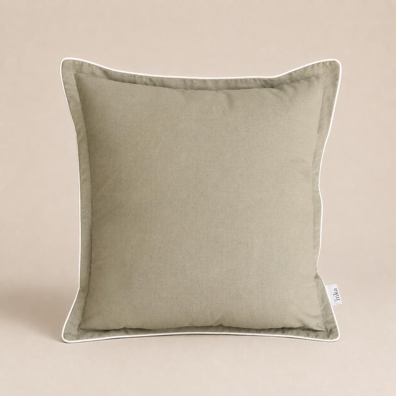 Folded Edge Piped Cushion 50cm